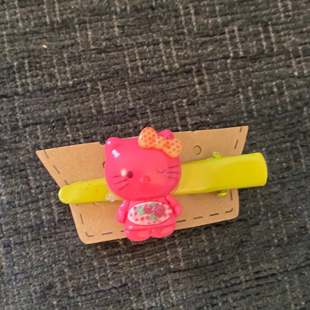 Unbranded Hair Clip Set Girls OS Multicolor New Butterfly Cat Floral Bow 12pc